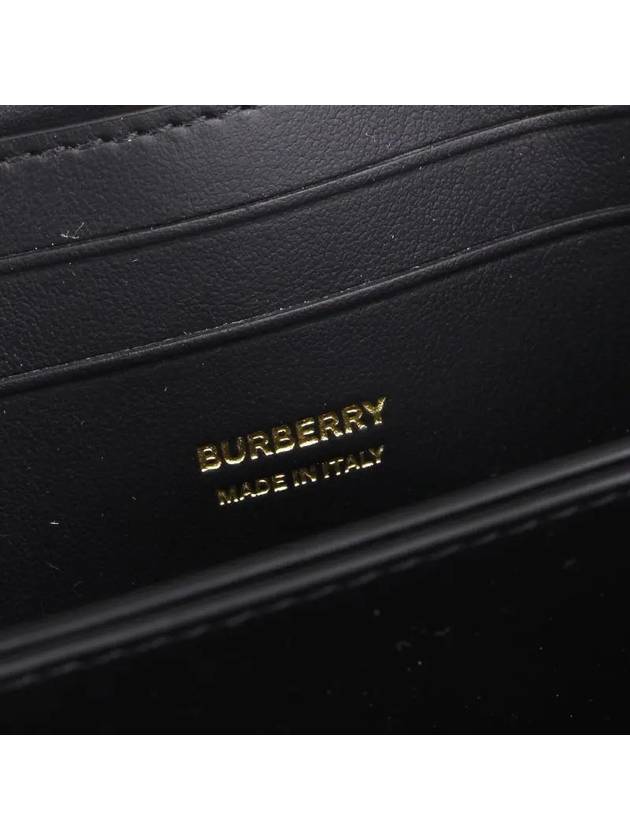 Lola Zipper Quilted Leather Half Wallet Black - BURBERRY - BALAAN 5