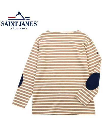 Gildo Elbow Patch Long Sleeve T-Shirt Hamak Ecru - SAINT JAMES - BALAAN 2