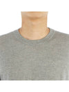 4 Bar Stripe Classic Wool Knit Top Light Grey - THOM BROWNE - BALAAN 7