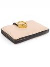 8M0301 Beige Pink Calfskin F is Fendi Accordion Card Wallet - FENDI - BALAAN 4