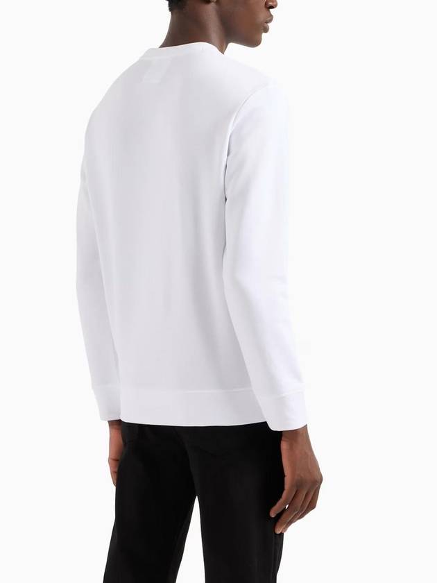 Logo Print Sweatshirt White - EMPORIO ARMANI - BALAAN 4