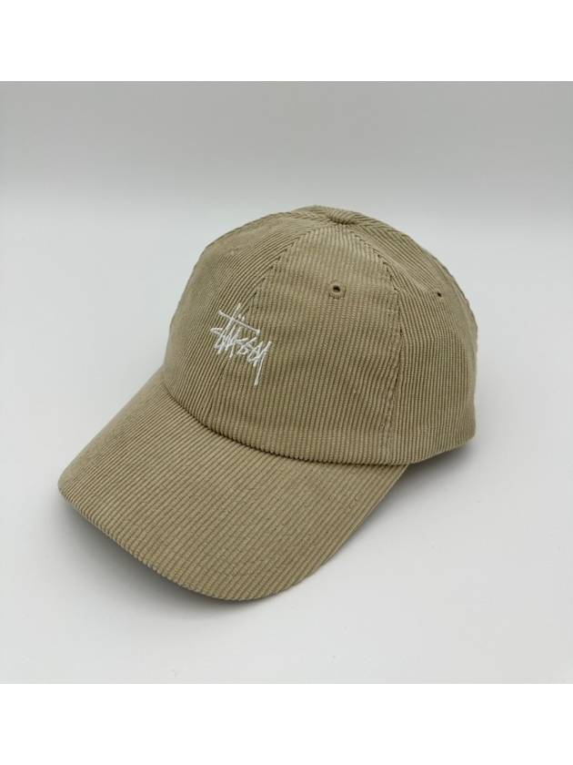 Graffiti Corduroy Low Pro Ball Cap Khaki - STUSSY - BALAAN 2