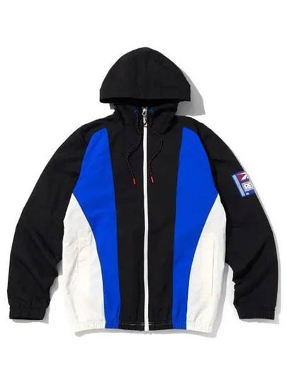 Vector Graphene Hooded Jacket Black Blue - REEBOK - BALAAN 2