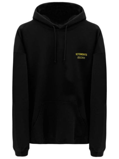 Chest Logo Hoodie Black - VETEMENTS - BALAAN 2