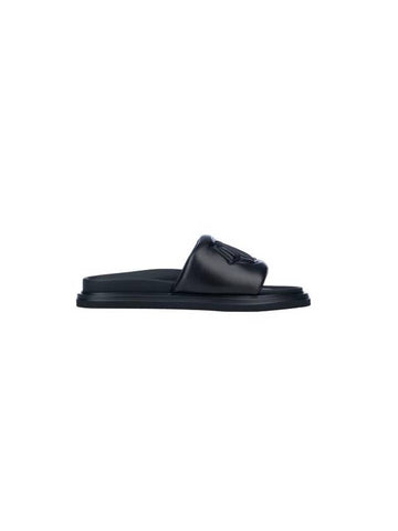 Aqua Quilted Smooth Calfskin Sandal Black - DIOR - BALAAN 1