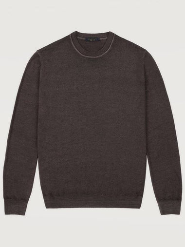 Made In Italy Crew Neck Wool Sweater F SNIT51 BR - PANICALE - BALAAN 1