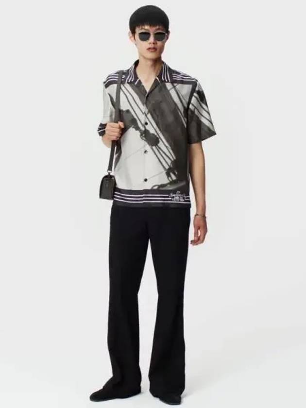 Printed short sleeved silk shirt 1AFVTS - LOUIS VUITTON - BALAAN 1