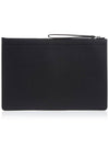 Bollis Large Recycled Leather Clutch Bag Black - BALLY - BALAAN 4