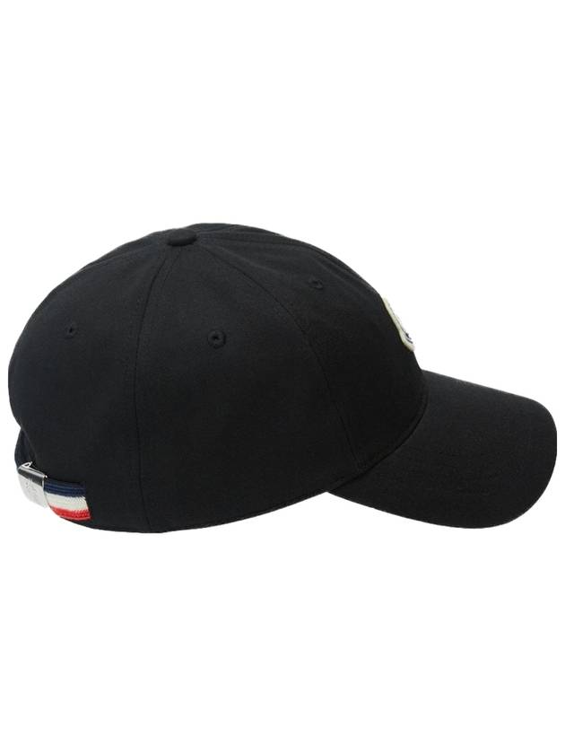 Gabardine Baseball Cap Black - MONCLER - BALAAN 3