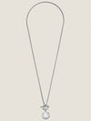 Clou de Selle Amulette Sterling Pendant Necklace Silver - HERMES - BALAAN.