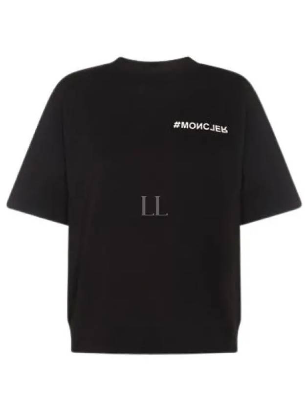 Logo Short Sleeve T-Shirt Black - MONCLER - BALAAN 2