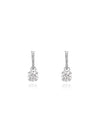 Constella Crystal Drop Earrings White Silver - SWAROVSKI - BALAAN 2