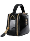 Logo Patent Leather Shoulder Bag Black - MIU MIU - BALAAN 5