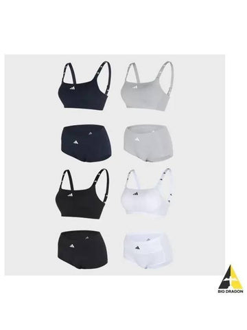 adidas UNDERWEAR performance hybrid bra panties 4 pack - ADIDAS - BALAAN 1