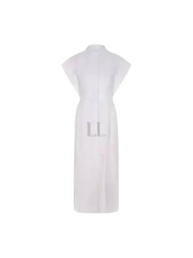 Poplin Pencil Midi Dress White - ALEXANDER MCQUEEN - BALAAN 2