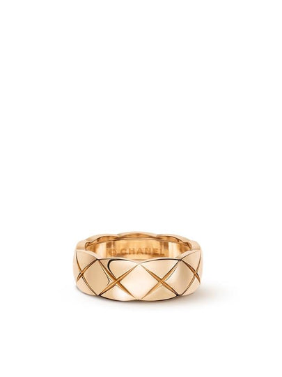 Coco Crush Quilted Motif Small Ring Gold - CHANEL - BALAAN 2