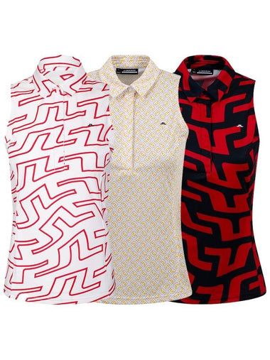 Dena Print Sleeveless Golf Top GWJT06821 - J.LINDEBERG - BALAAN 1