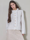 Ruffle blouse white - MITTE - BALAAN 5