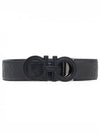 Men's Gancini Reversible Leather Belt Black - SALVATORE FERRAGAMO - BALAAN 2