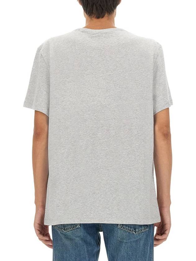 Rainbow Logo Print Short Sleeve T-Shirt Grey - ALEXANDER MCQUEEN - BALAAN 4