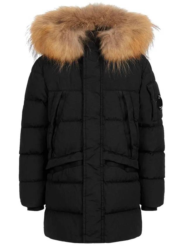 Kids U16 M.T.T.N. Goggle Down Parka Black - CP COMPANY - BALAAN 3