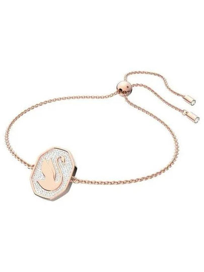 Swan Octagon Emblem Bracelet Rose Gold - SWAROVSKI - BALAAN 2