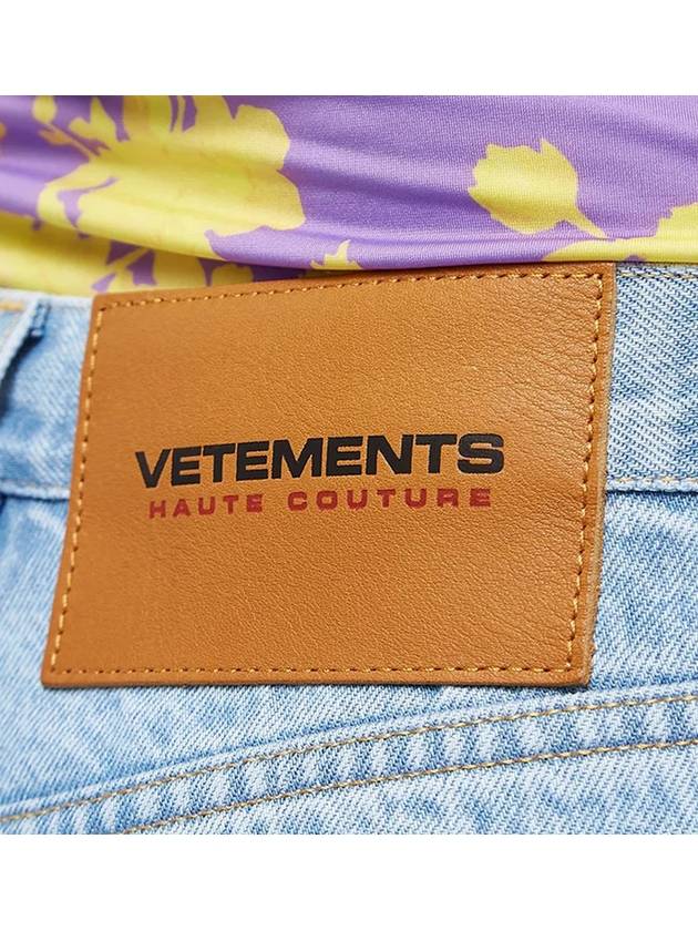 Logo Magic Fit Denim Jeans Blue - VETEMENTS - BALAAN 4