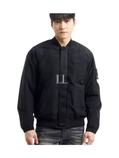 Metal Econyl Bomber Jacket Black - STONE ISLAND - BALAAN 2