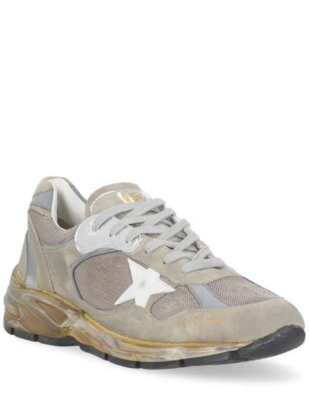 Mesh and Suede Dad-Star Sneakers White Dove Grey - GOLDEN GOOSE - BALAAN 3