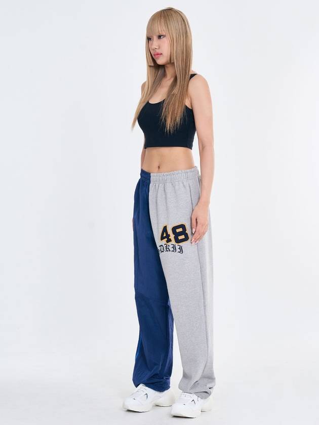 Unisex Divide Line Track Pants GrayNavy SDKIISD231106TR001 - SALONDEKII SDLABEL - BALAAN 4