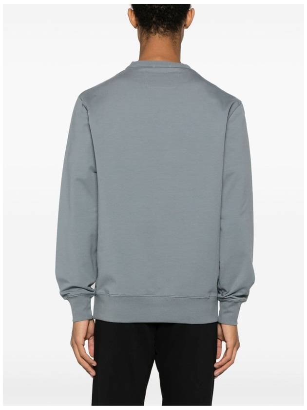 Metropolis Series Stretch Fleece Logo Sweatshirt Grey - CP COMPANY - BALAAN 4