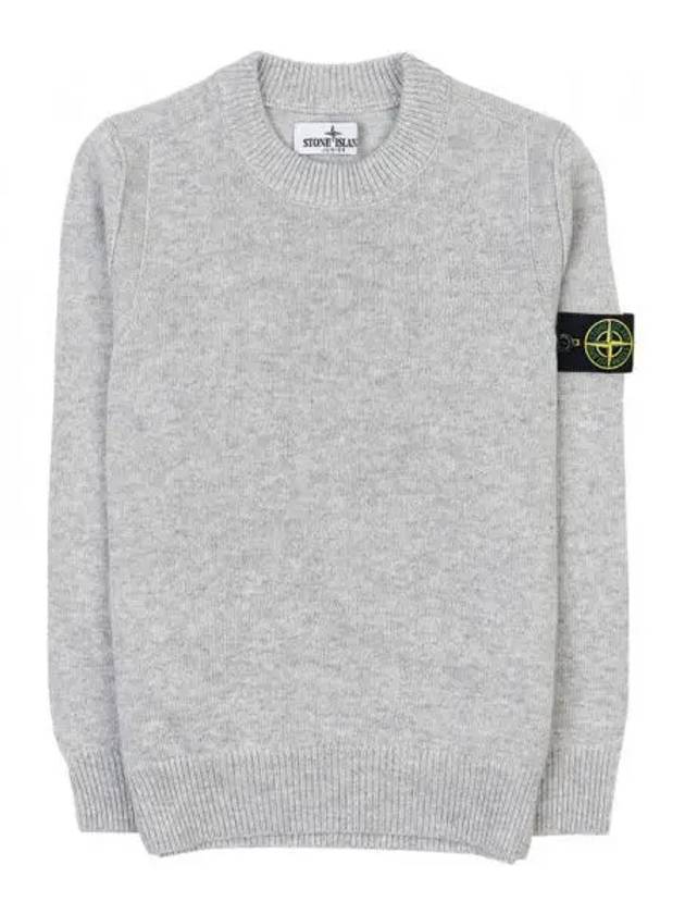 Kids Motif Wappen Knit Top Grey - STONE ISLAND - BALAAN 2