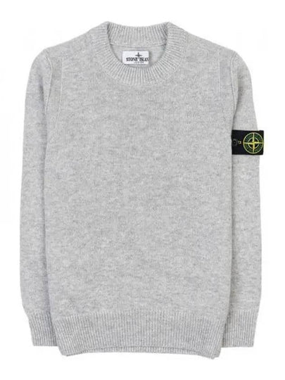 Kids Motif Wappen Knit Top Grey - STONE ISLAND - BALAAN 2