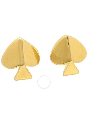 Kate Spade Gold Legacy Logo Spade Studs - KATE SPADE - BALAAN 1