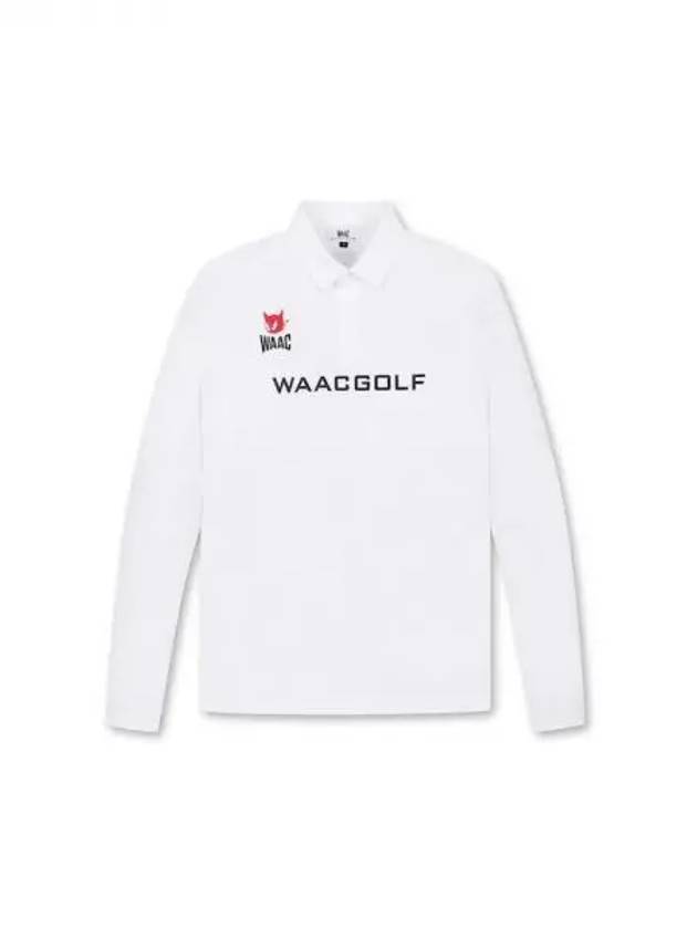 Golf Men s Player Red Emblem Logo Cooling Long Sleeve Polo T Shirt 26TBX24300WHX Domestic Product GQ0Z24082634856 - WAAC - BALAAN 1