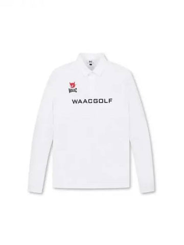 Golf Men s Player Red Emblem Logo Cooling Long Sleeve Polo T Shirt 26TBX24300WHX Domestic Product GQ0Z24082634856 - WAAC - BALAAN 1