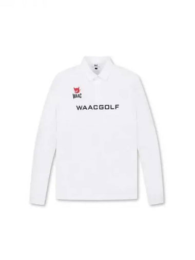 Golf Men s Player Red Emblem Logo Cooling Long Sleeve Polo T Shirt 26TBX24300WHX Domestic Product GQ0Z24082634856 - WAAC - BALAAN 1