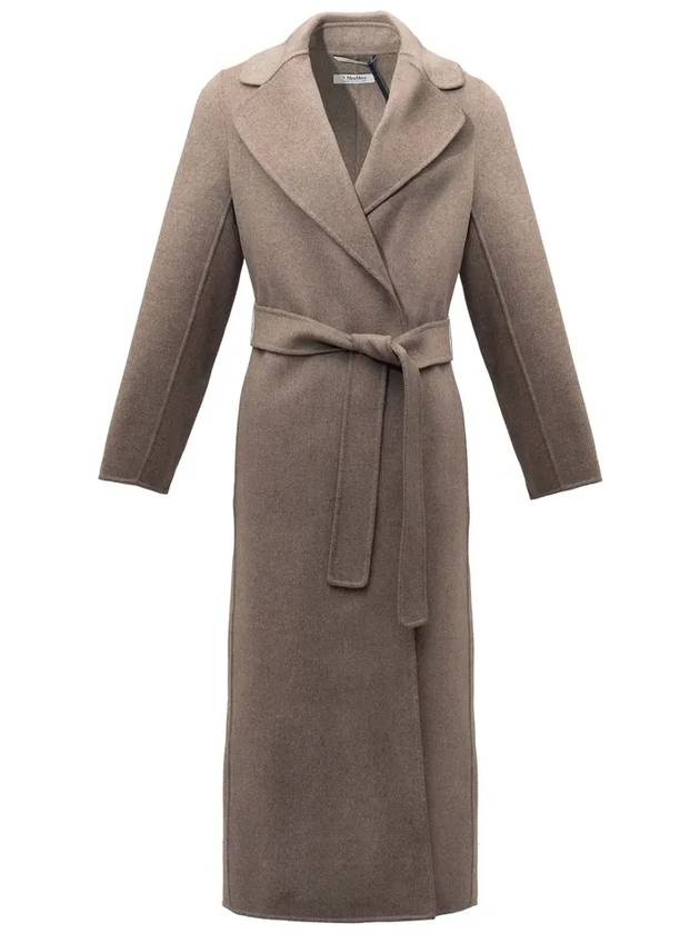 Poldo Virgin Wool Single Coat Brown - MAX MARA - BALAAN 3