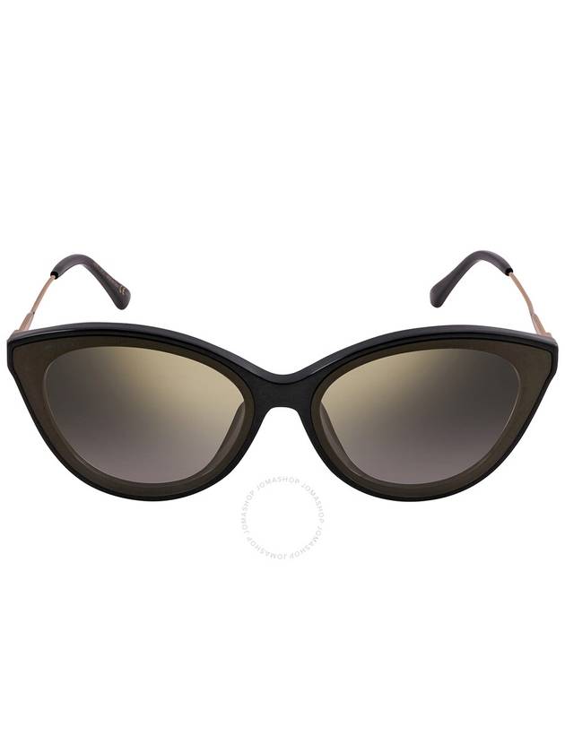 Jimmy Choo Grey Gold Mirror Cat Eye Ladies Sunglasses VIC/F/SK 0807/FQ 64 - JIMMY CHOO - BALAAN 1