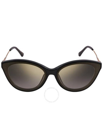 Jimmy Choo Grey Gold Mirror Cat Eye Ladies Sunglasses VIC/F/SK 0807/FQ 64 - JIMMY CHOO - BALAAN 1