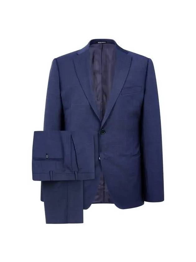 Men s Jetted Pocket Wool Single Suit Navy 270839 - EMPORIO ARMANI - BALAAN 1