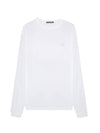 Men's Face Patch Long Sleeve T-Shirt White - ACNE STUDIOS - BALAAN 1