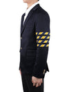 4 Bar Unconstructed Cotton Twill Classic Sports Jacket Navy - THOM BROWNE - BALAAN 5