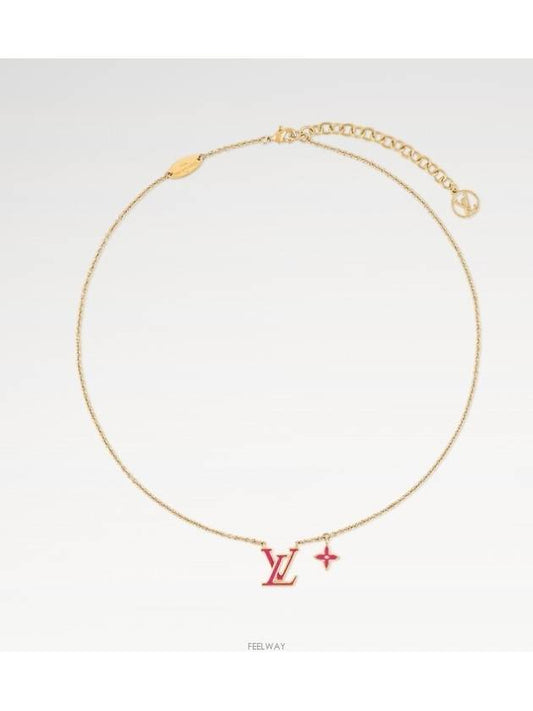 LV Iconic Enamel Necklace Gold - LOUIS VUITTON - BALAAN 2