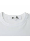 Play Red Heart Waffen Short Sleeve T-Shirt White P1 T108 2 - COMME DES GARCONS - BALAAN 8