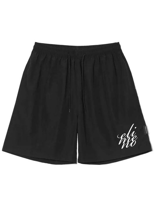 EL Breath Logo Taslan Shorts Shorts Black - ELIMENO - BALAAN 1