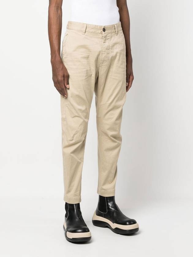 Cotton Sexy Straight Chino Pants Beige - DSQUARED2 - BALAAN 4