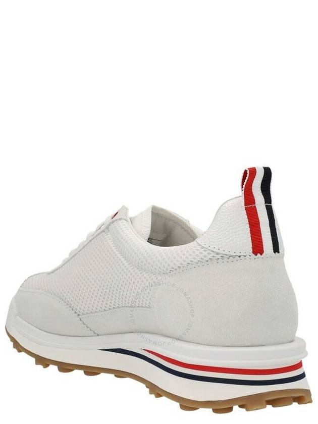 Fine Kid Suede Tech Runner White - THOM BROWNE - BALAAN 3