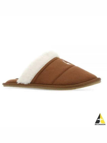 Ralph Lauren KELCIE Slippers Brown 15RF103631 - RALPH LAUREN - BALAAN 1