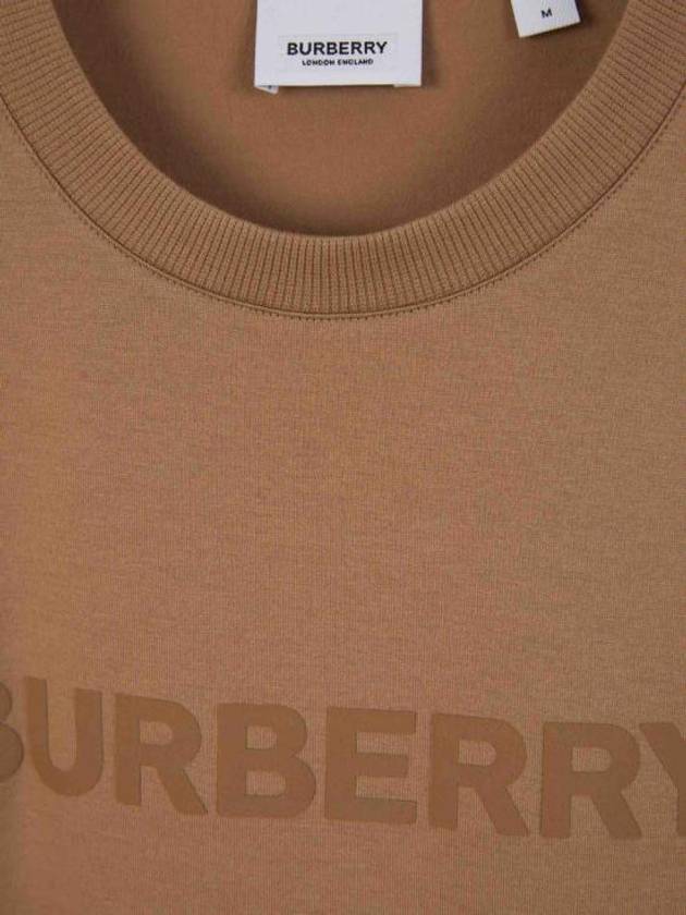 Logo Print Organnic Cotton Short Sleeve T-Shirt Brown - BURBERRY - BALAAN 4